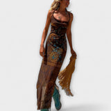 Frais - Robe Midi Unique avec Col Cowl