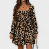 Robe envoûtante avec imprimé léopard