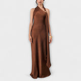 Azura - Robe maxi élégante en satin