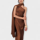 Azura - Robe maxi élégante en satin