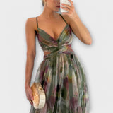 Robe Maxi Annai en Maille - Élégante et Sculptante