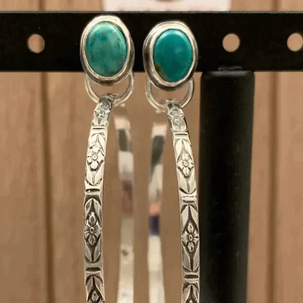 Boucles d'oreilles Boho-Vintage-Onyx