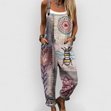 Odette - Salopette avec des broderies inspirées du boho
