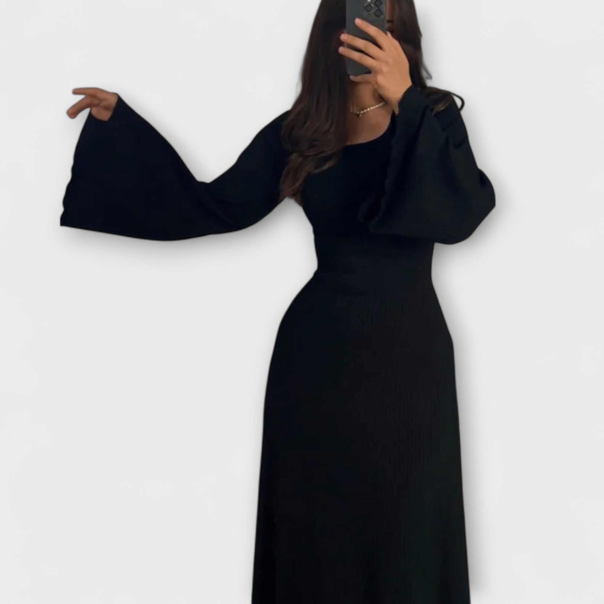 Jocelyn - Robe en tricot chic avec détail à la taille