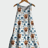 Robe à motif vache