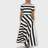 Janell - robe maxi rayée