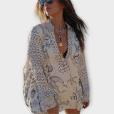 Liv - Ensemble de chemise et short en satin d'eau