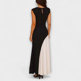Isabel - Robe taille bloc monochrome
