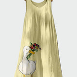 Robe avec motif de canard