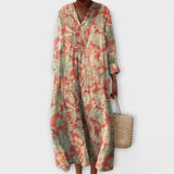 Thaleia – Robe midi au design vintage floral