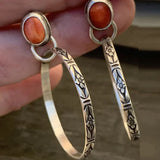 Boucles d'oreilles Boho-Vintage-Onyx