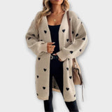 Julia - Cardigan à motif cœur
