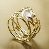 Bague Fine Antique avec Perle
