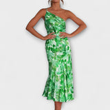 Tabea - Robe à imprimé floral asymétrique