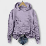 Grace – Sweat à capuche vintage avec imprimé floral