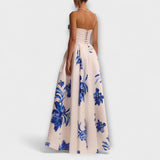Rosalie - Élégante Robe Maxi à Fleurs Off-Shoulder