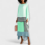 Elenora - Kaftan géométrique à coupe décontractée