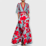 Elise - Robe fourreau à fleurs élégante