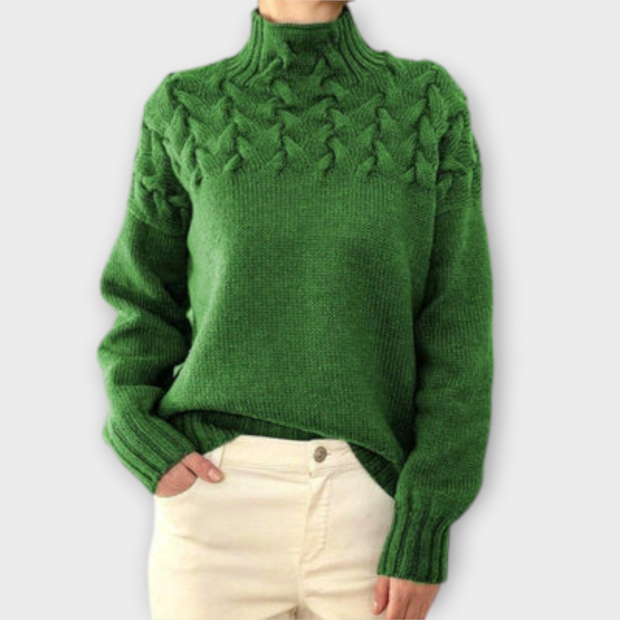 Eva - Pull pour femmes avec détail en torsades