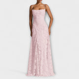Emberly - Robe Maxikleid en Jacquard Élégante