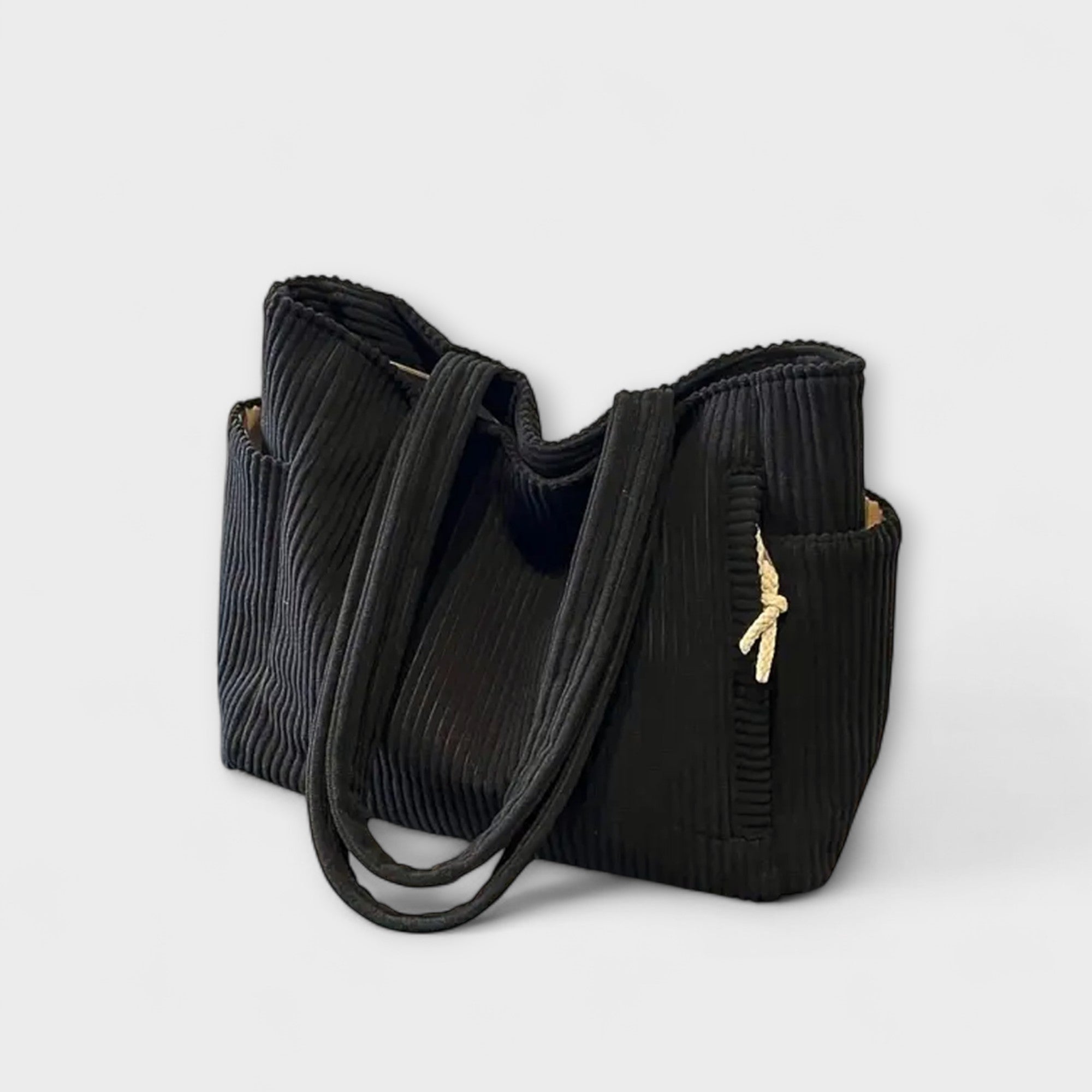 Tilda – Sac à provisions en tricot avec accent en corde