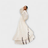 Elsa - Robe Maxi Crème d'Allegory