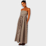 Robe Maxi Rüsch Charme Nocturne