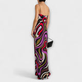 Daphne - Robe Maxi en Imprimé Marbre