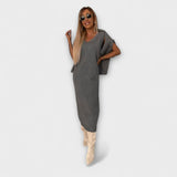 Solange - Robe avec ensemble col roulé assorti