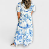 Eliza - Robe Maxi en Toile Intemporelle