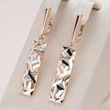 Boucles d'oreilles rectangulaires élégantes