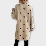 Julia - Cardigan à motif cœur