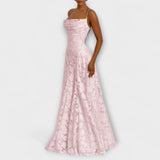 Emberly - Robe Maxikleid en Jacquard Élégante