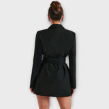 Robe blazer avec décolleté en V