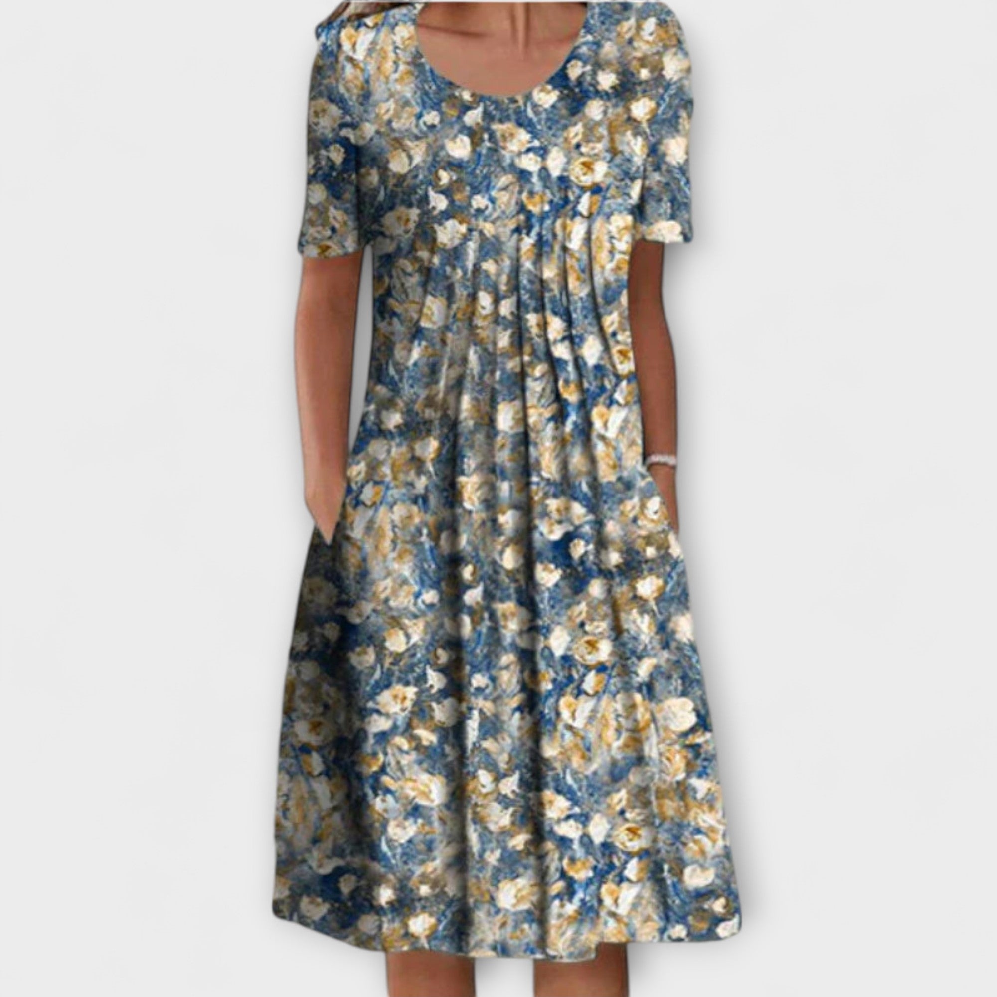 Emelie – Robe chic à couches avec contrôle du ventre