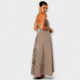 Robe Maxi Rüsch Charme Nocturne