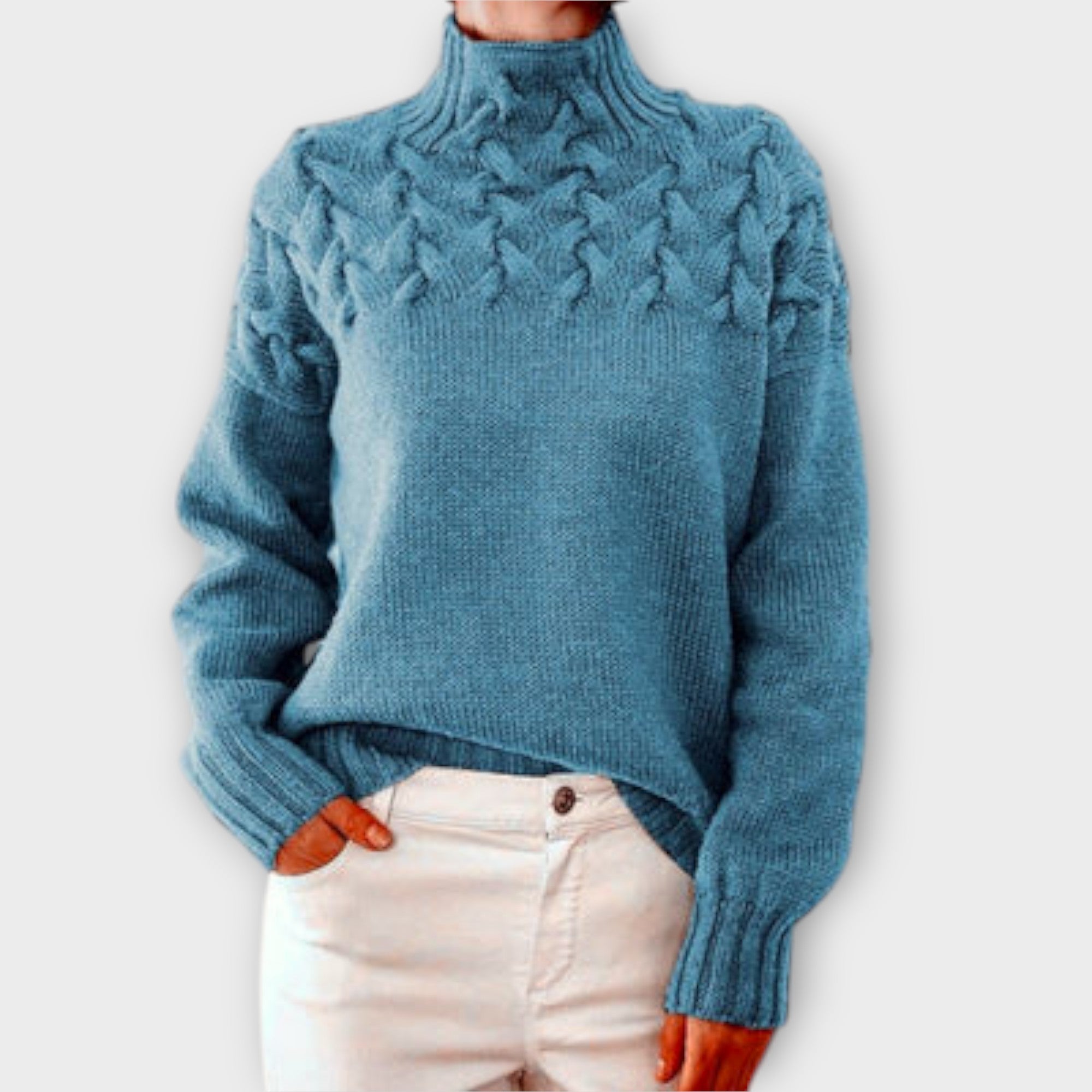 Eva - Pull pour femmes avec détail en torsades