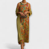 Raffaella – Robe longue élégante avec étole assortie