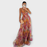 Robe Maxi Annai en Maille - Élégante et Sculptante