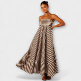 Robe Maxi Rüsch Charme Nocturne