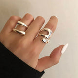 Bague ajustable élégante