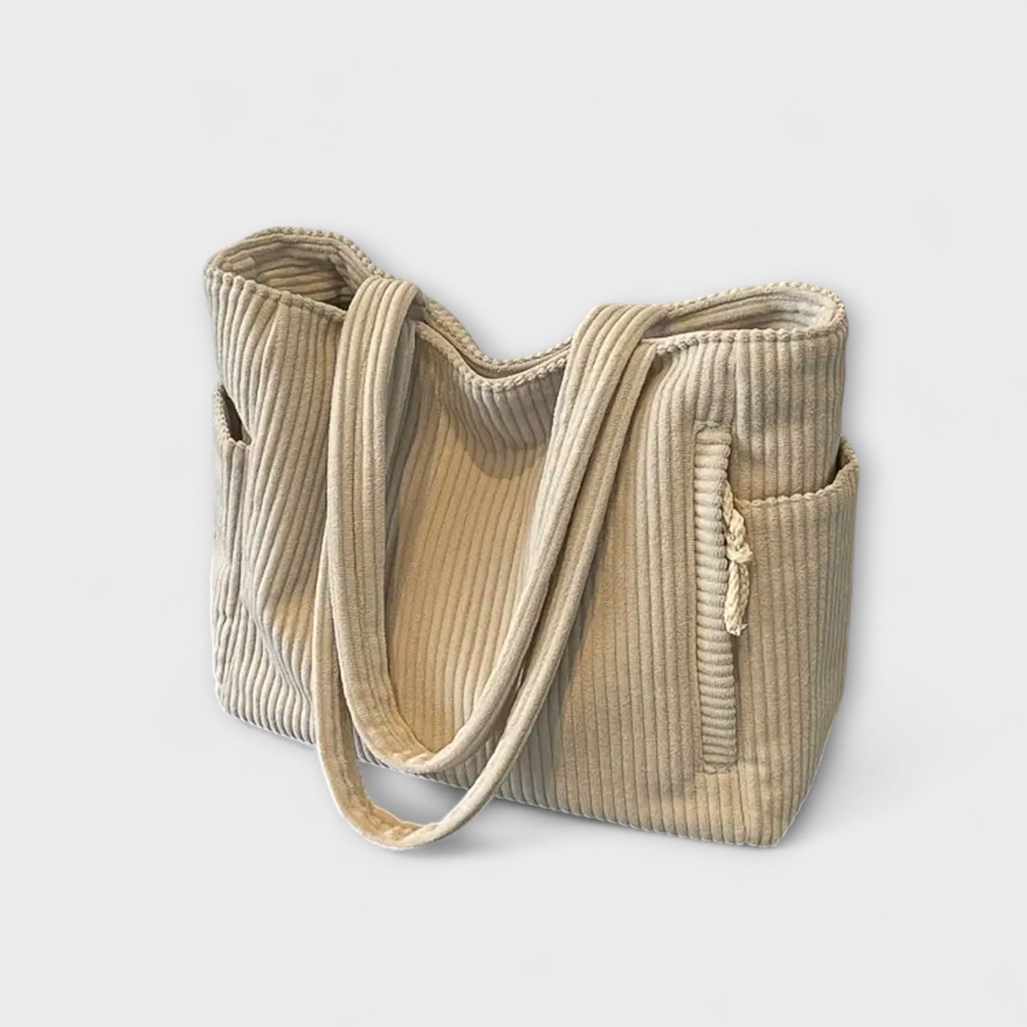 Tilda – Sac à provisions en tricot avec accent en corde