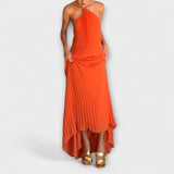 Poppy - Robe chic avec décolleté plissé