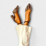 Zebrina – Talons Affirmés avec Imprimé Zèbre