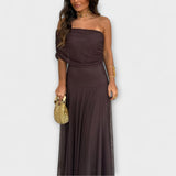 Meadow - Toledo Robe Maxi en Maille à Épaule Unique