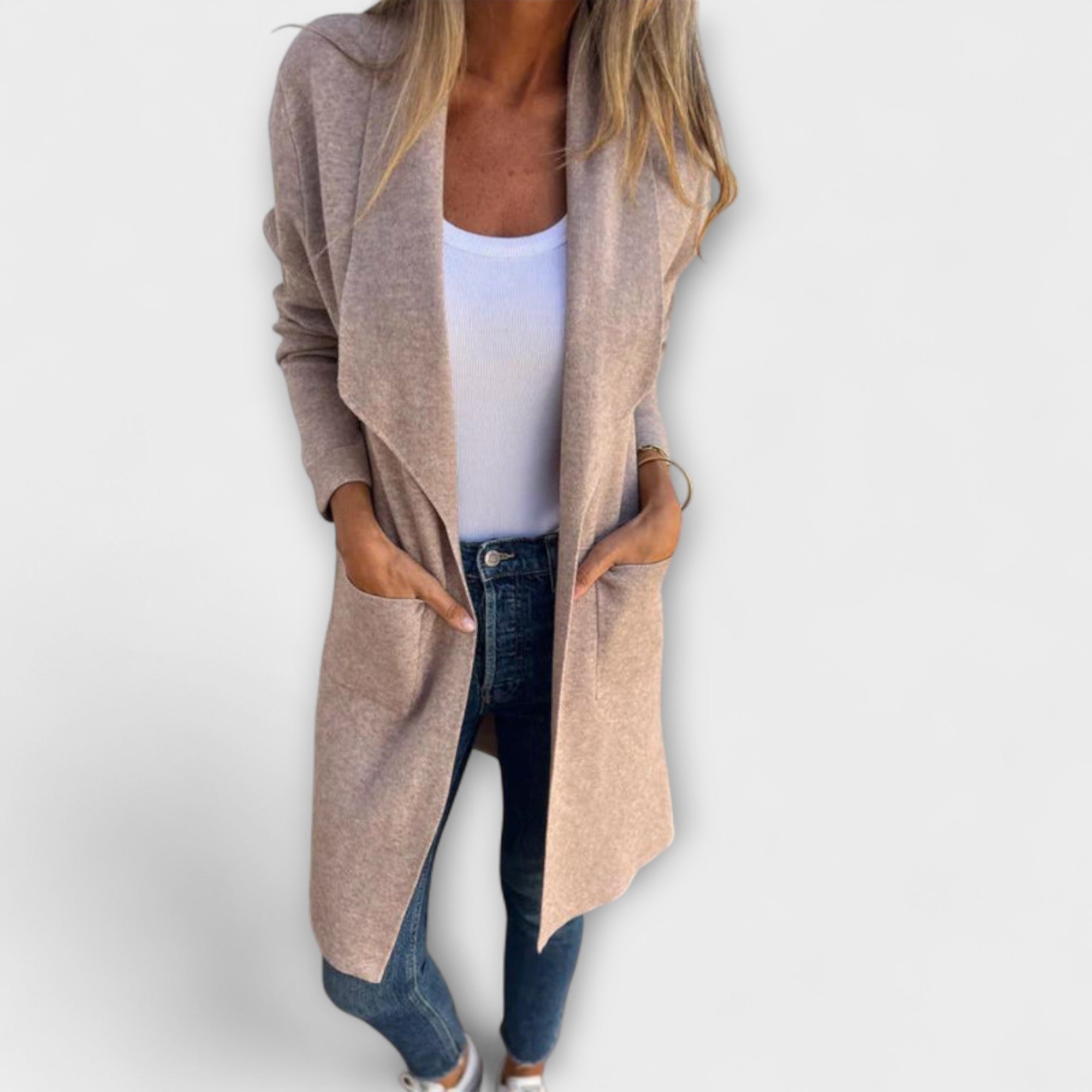 Eliane - Cardigan long élégant