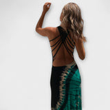 Livia - Robe maxi avec tie-dye ciel étoilé