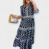 Juliette - Robe midi avec motif chaîne