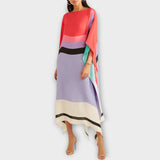 Elenora - Kaftan géométrique à coupe décontractée