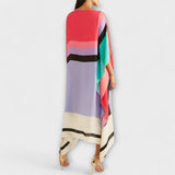 Elenora - Kaftan géométrique à coupe décontractée
